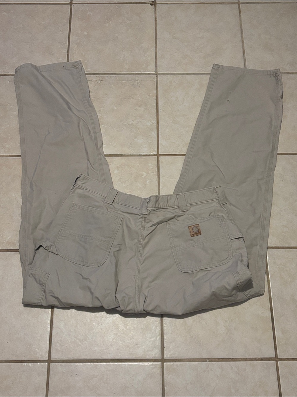 Carhartt Men’s Light Tan Cargo Work Pants